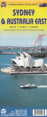 Sydney. Wschodnie wybrzeże Australii. Mapa 1:10 000 / 1:35 00 000 ITMB ITMB Publishing