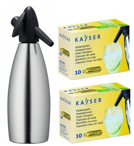 Syfon do wody KAYSER 1L + 20 naboi Kayser