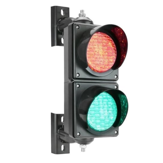 Sygnalizacja świetlna LED zielona i czerwona do użytku wewnątrz i na zewnątrz - PRIMEMATIK - IP65 - 2 x 100mm - 220V Inna marka