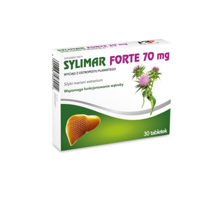 Sylimar Forte, Suplement diety wspomagający pracę wątroby, 30 tabl. Sylimar