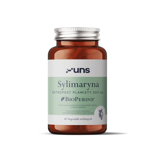 SYLIMARYNA + BIOPERINE Suplementy diety, 60 vege kaps. Uns