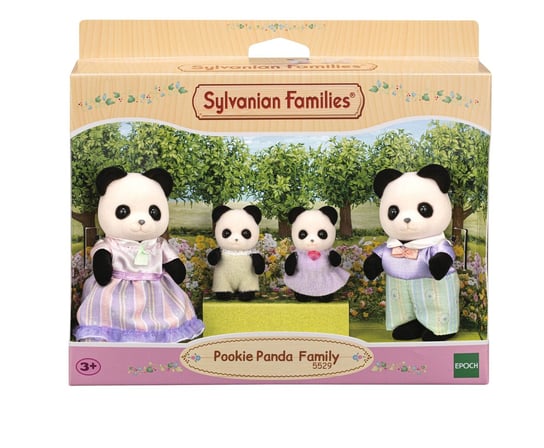 Sylvanian Families, Figurki Kolekcjonerskie, Zestaw Rodzina Pandy, 5529 Sylvanian Families