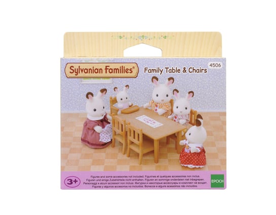 Sylvanian Families, Figurki Kolekcjonerskie, Zestaw Stół i Krzesła do Jadalni, 4506 Sylvanian Families