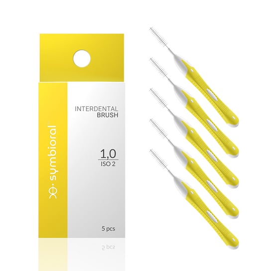 Symbioral, Interdental 1,0 / ISO 2 - stożkowe czyściki międzyzębowe żółte Symbioral