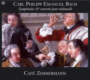Symphonies & Concerto Pour Violoncelle Cafe Zimmermann