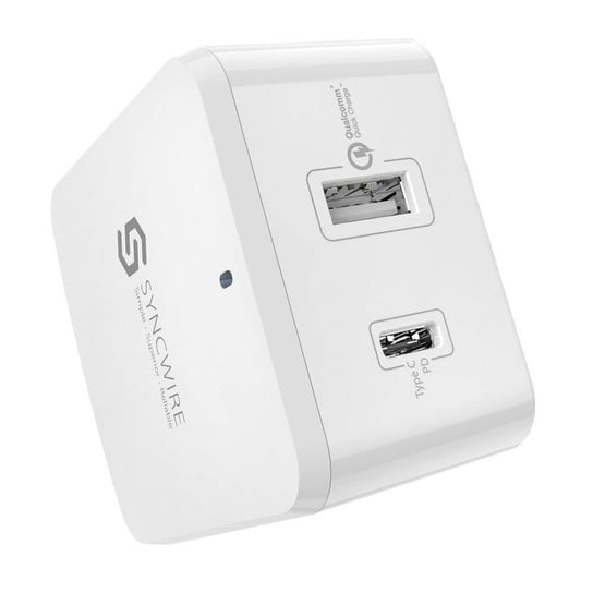 SYNCWIRE Wall Charger PD QC3.0+USB-C3.0 2Ports (EU/US/UK) SYNCWIRE