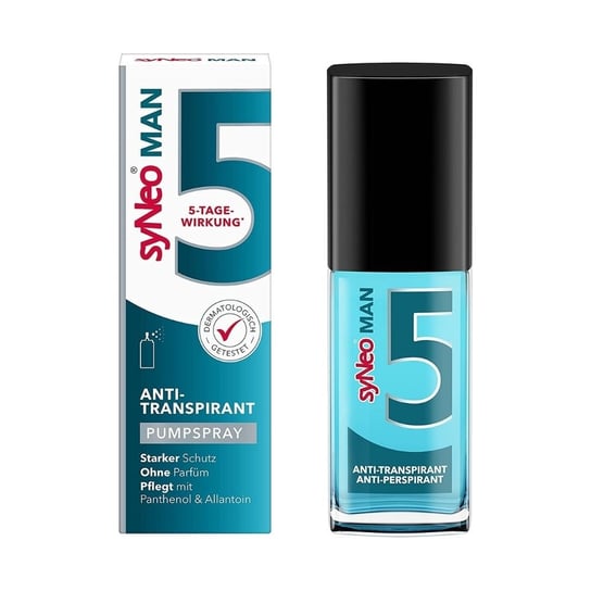 SyNeo 5 MAN - 5 dniowy dezodorant w sprayu przeciw nadmiernej potliwości dla mężczyzn 30 ml SyNeo