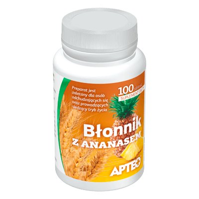 Synoptis Pharma, Błonnik z ananasem, Suplement diety, 100 tab. SYNOPTIS PHARMA