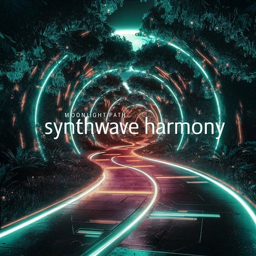 Synthwave Harmony Moonlight Path
