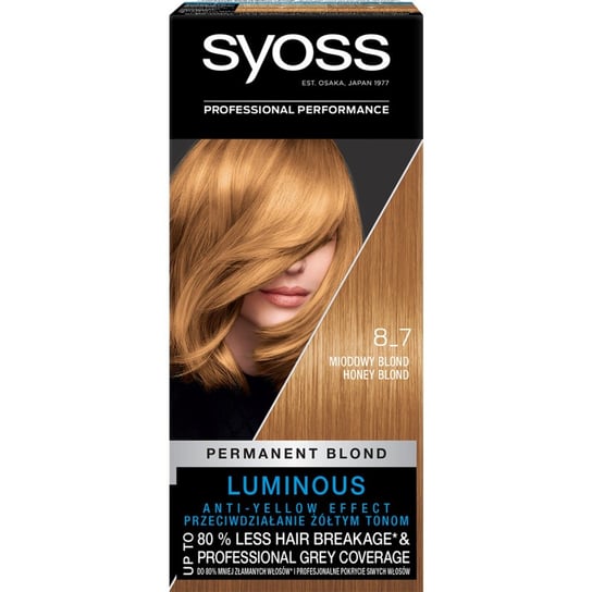 Syoss, Color, farba do włosów, 8-7 Miodowy blond Syoss