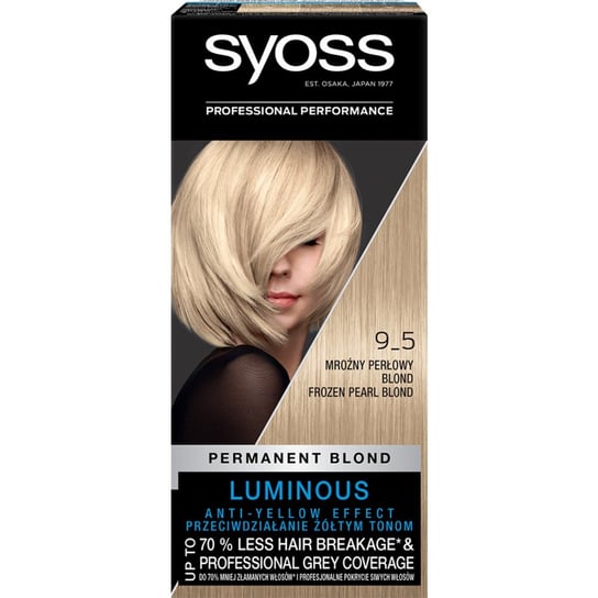 Syoss, Color, farba do włosów, 9-5 Mroźny perłowy blond Syoss