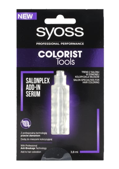 Syoss, Colorist Tools, serum do włosów przeciw złamaniom Add-In, 3,8 ml Syoss