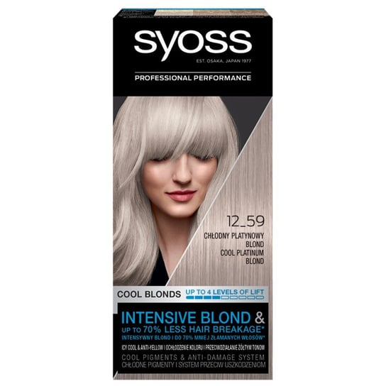 Syoss, Cool Blonds, farba do włosów 12-59 Chłodny Platynowy Blond Syoss