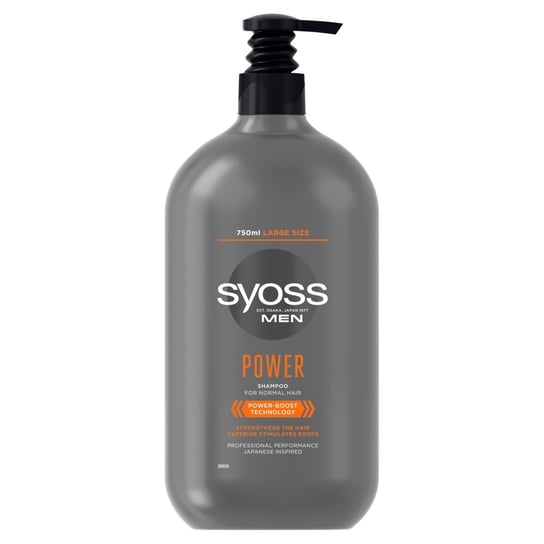 Syoss Men Power Shampoo, Szampon do włosów normalnych, 750ml Syoss