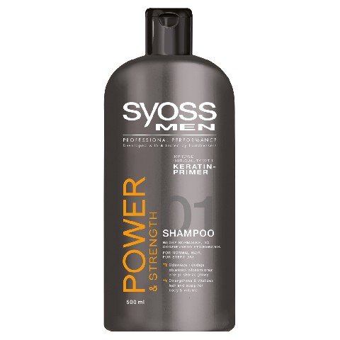 Syoss, Men Power & Strenght, szampon dla mężczyzn do włosów normalnych, 500 ml Syoss