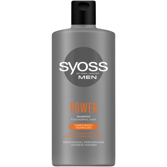 Syoss, Men Power, szampon do włosów normalnych, 440 ml Syoss
