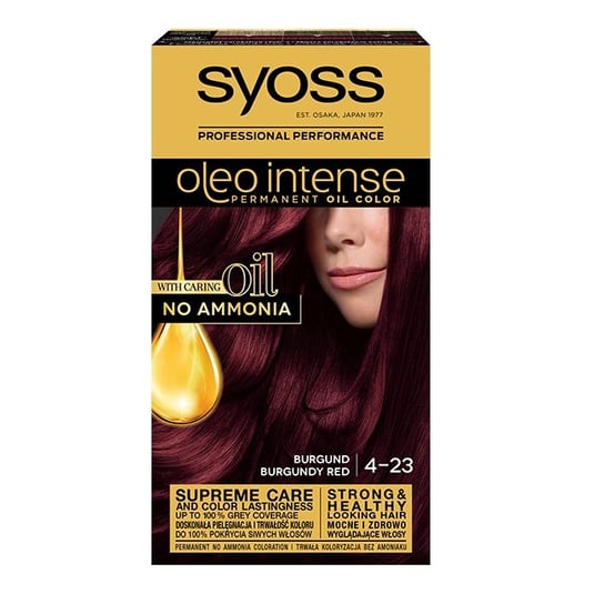 Syoss, Oleo Intense, farba do włosów, 4-23 Burgund Syoss