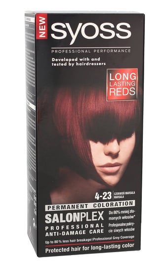 Syoss, Oleo Intense, farba do włosów 4-23 Czerwień Marsala Syoss