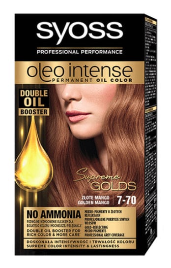 Syoss, Oleo Intense, farba do włosów, 7-70 Złote Mango, 115 ml Syoss