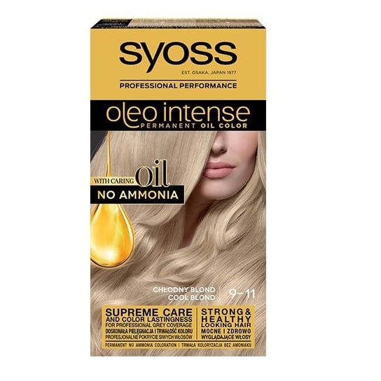 Syoss, Oleo Intense farba do włosów trwale koloryzująca z olejkami 9-11 Chłodny Blond Syoss