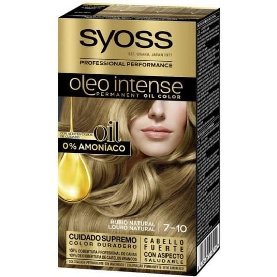 Syoss Olio Intense Tinte Sin Amoniaco 7.10-rubio Natural 5 Piezas Mujer Inny producent