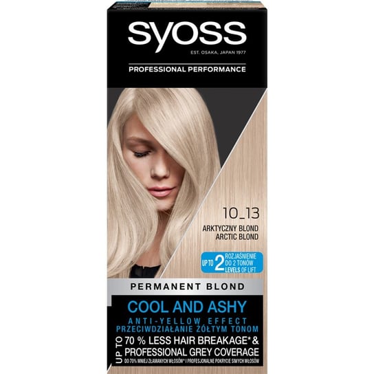 Syoss Permanent blond farba do włosów trwale koloryzująca 10_13 arktyczny blond Syoss