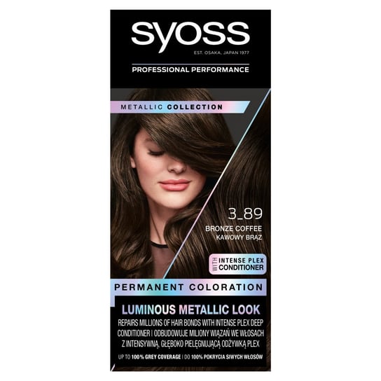 Syoss, Permanent Coloration, Farba do włosów trwale koloryzująca, 3-89 Kawowy Brąz Syoss