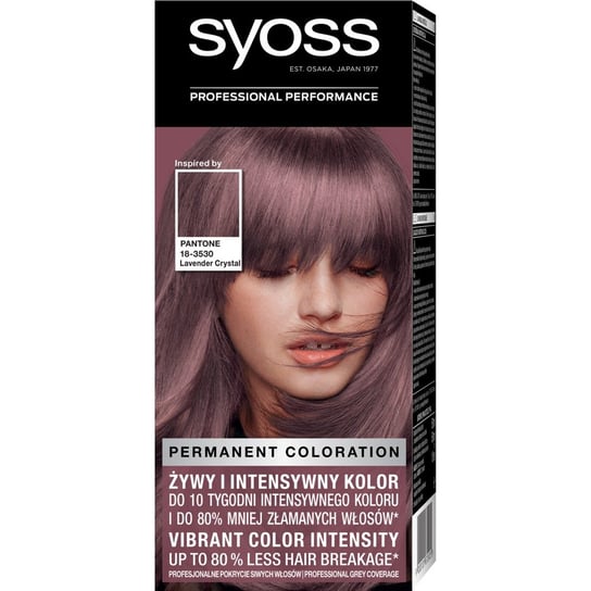 Syoss Permanent coloration pantone farba do włosów trwale koloryzująca 8-23 lawendowy kryształ Syoss