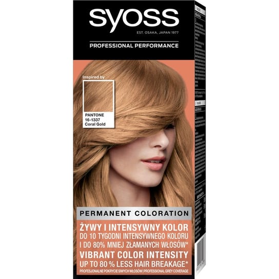 Syoss Permanent coloration pantone farba do włosów trwale koloryzująca 9-67 koralowe złoto Syoss
