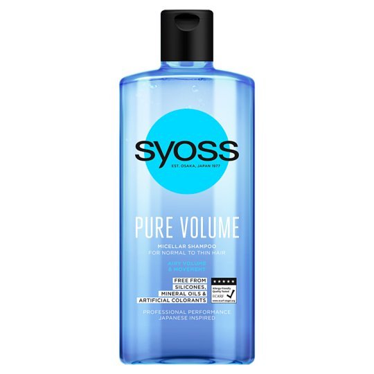 Syoss, Pure Volume, szampon micelarny przywracający równowagę, 440 ml Syoss