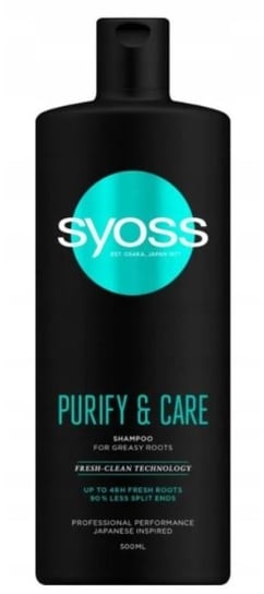 Syoss, Purify & Care, Oczyszczający szampon do włosów, 500 ml Syoss