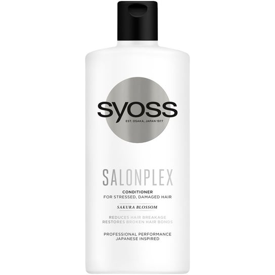 Syoss Salonplex conditioner odżywka do włosów zniszczonych 440ml Syoss