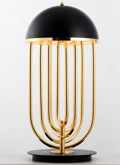 Sypialniana lampa DOLCE VITA ST-1602 black na stół czarno złota Step Into Design