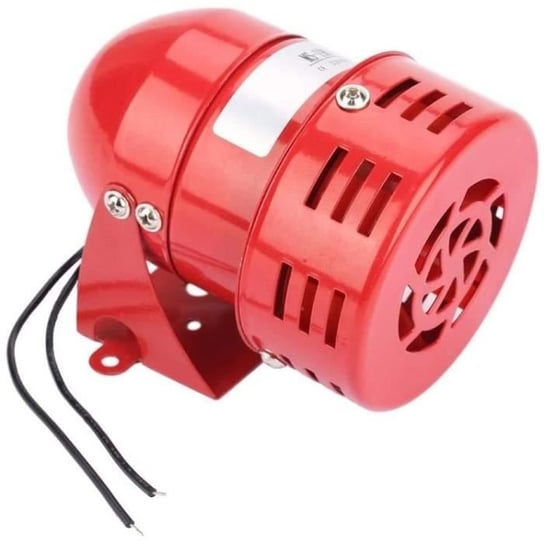 Syrena brzęczyka 220 V 120DB wysokiej mocy Mini czerwony metalowy silnik alarmowy elektryczna przemysłowa osłona akustyczna przed kradzieżą M [181] Inna marka