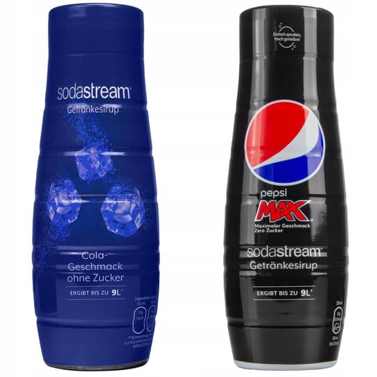 Syrop Do Sodastream Cola Bez Cukru 440Ml + Pepsi Max Bez Cukru 440Ml SodaStream