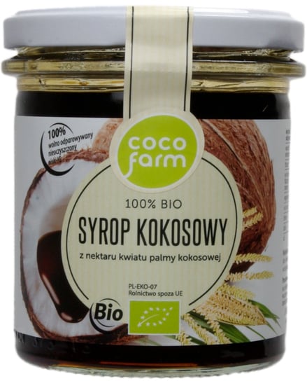 Syrop Kokosowy z Nektaru Kwiatu Palmy Kokosowej BIO 400g - Coco Farm COCO FARM