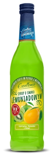 Syrop Lemoniadowy O Smaku Cytryny, Limetki I Kiwi 430Ml EXCELLENCE