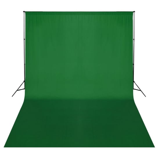 System zawieszenia tła z zielonym tłem 500 x 300 cm vidaXL