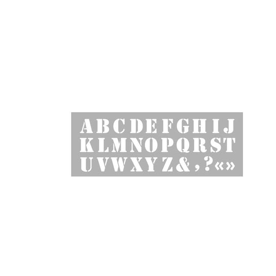 Szablon Dekor 15x40 cm Alfabet nr. 1 GRAINE CREATIVE