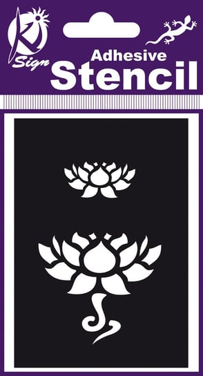 Szablon, kwiat lotosu Ki-Sign