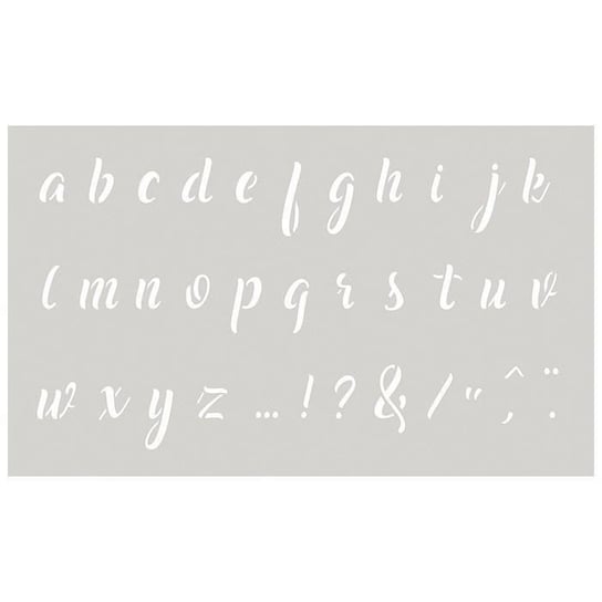 Szablon - Małe litery alfabetu nr 2 - Wyprodukowano we Francji Inna marka