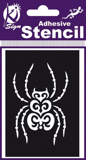 Szablon, maoryjski pająk Ki-Sign