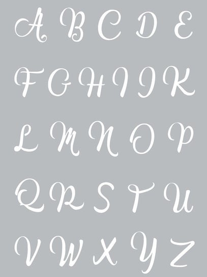 Szablon Sitodruk, alfabet GRAINE CREATIVE