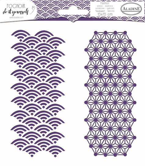 Szablon, wzory geometryczne Aladine