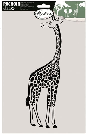 Szablon Żyrafa, 30x20 cm Aladine
