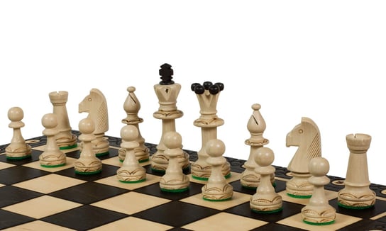Szachy drewniane Consul Black (48x48cm) Sunrise Chess & Games