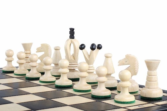 Szachy Królewskie Średnie (35X35Cm) Kolor Czarny Sunrise Chess & Games Sunrise Chess & Games