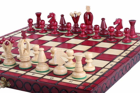 Szachy Królewskie Średnie (35X35Cm) Wiśnia Sunrise Chess & Games Sunrise Chess & Games