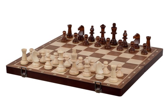 Szachy turniejowe Sunrise (45 x 45 cm) orzech / klon Sunrise Chess & Games
