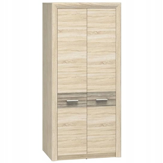 Szafa ubraniowa dąb sonoma MDF trufel 92 cm SOLVER Furnimasters